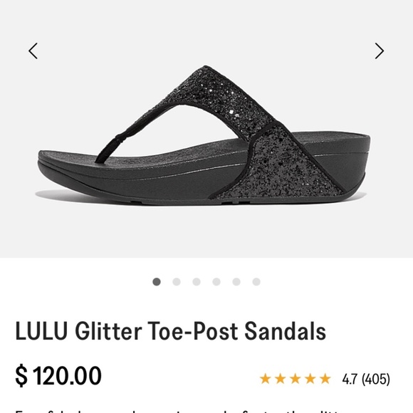 Original Fitflop - LULU Glitter Toe-Post Sandals - Picture 4 of 4